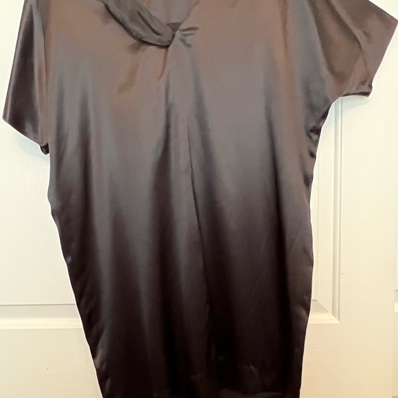 Black silk party dress size 12 - Picture 3 of 5